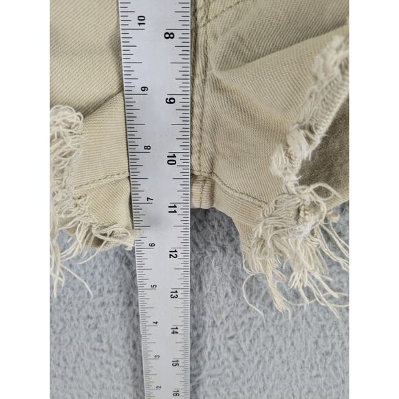 Vtg Levi’s 501 Cutoff Shorts Women's 29 Beige Distressed Grunge Party USA 90s - Picture 5 of 12